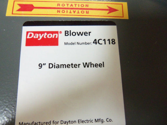 DAYTON 4C118 BLOWER *NEW NO BOX*