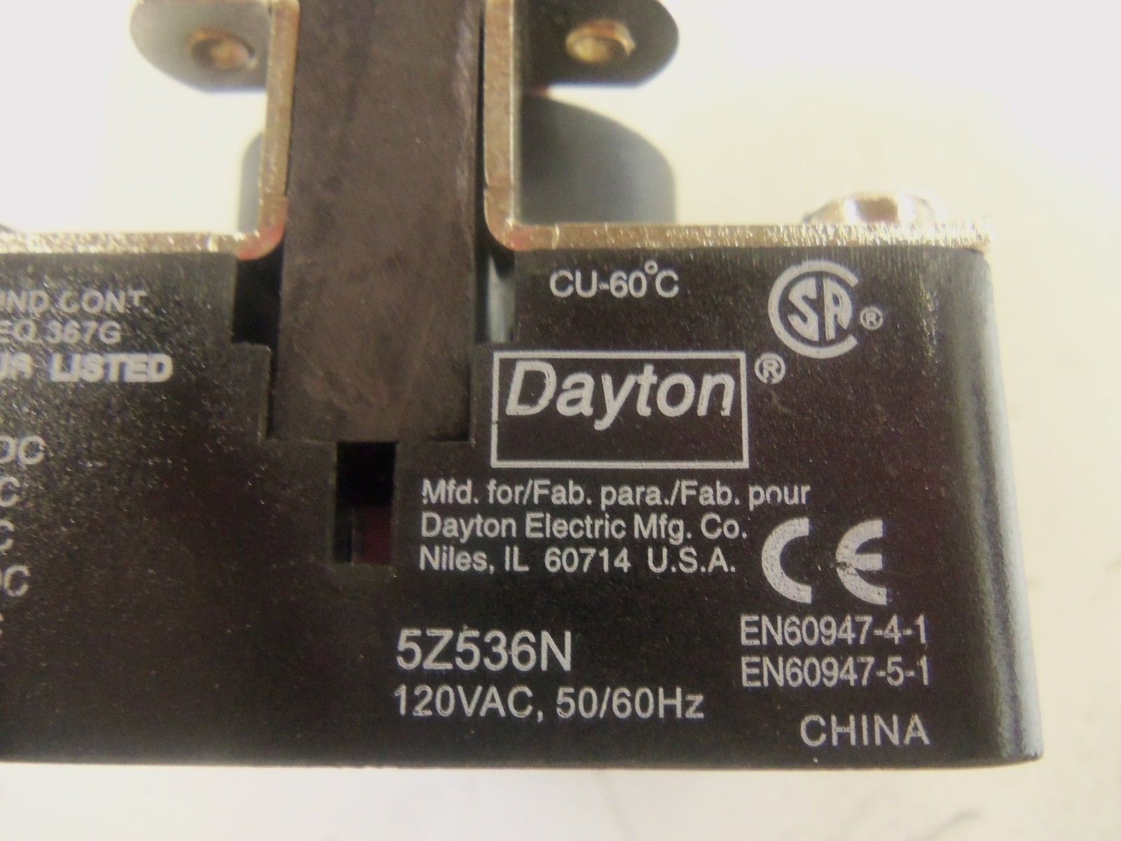 DAYTON 5Z536N POWER RELAY 120VAC *NEW NO BOX*