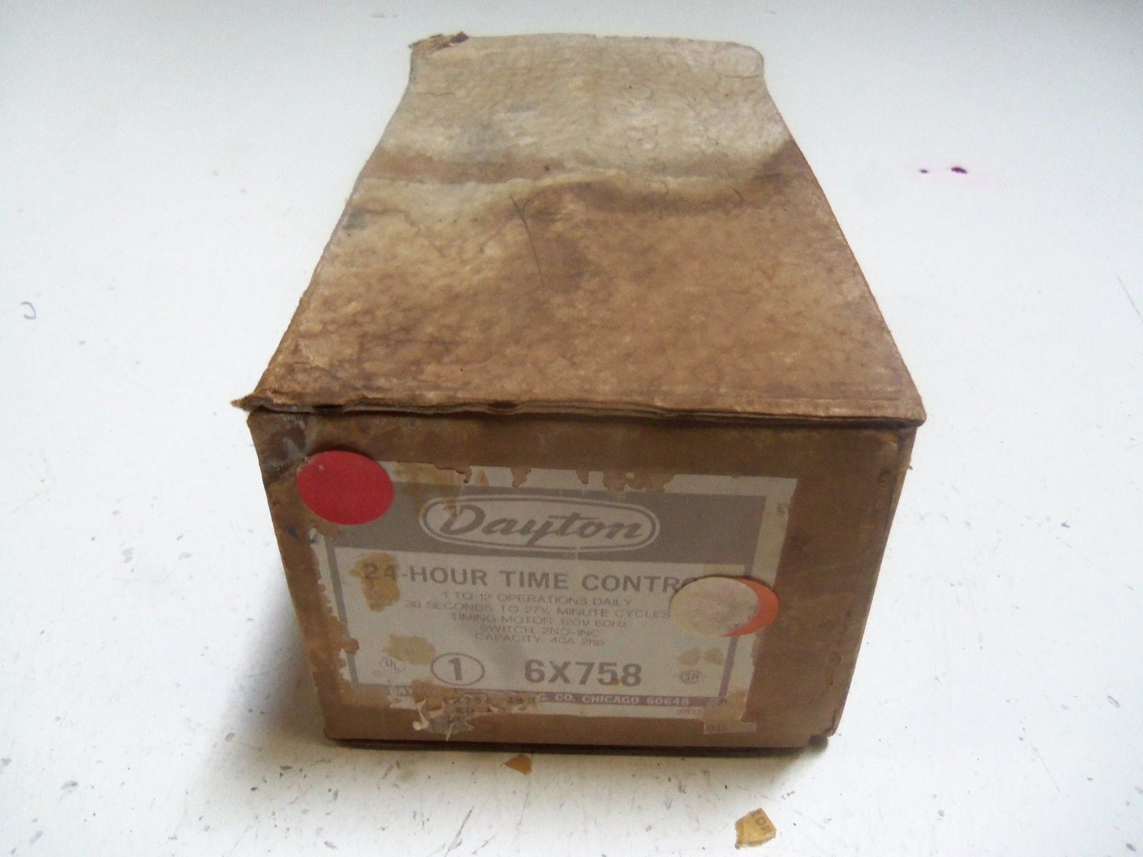 DAYTON 6X758 24-HOUR TIME CONTROL *NEW IN BOX*