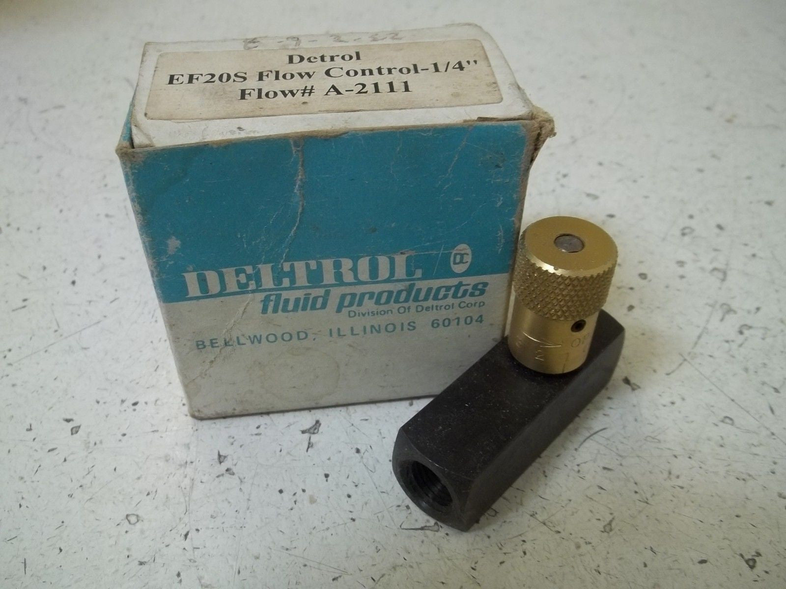 DELTROL EF20S FLOW CONTROL 1/4" *NEW IN BOX*