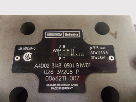 DENISON A4D02-3143-0501-B1W01 VALVE *NEW*