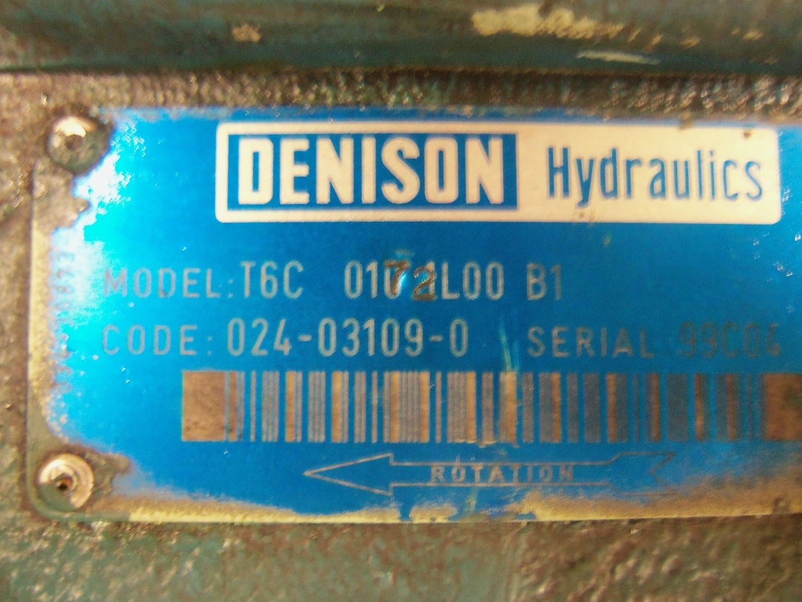 DENISON T6C-0172L00-B1 MOTOR *USED*