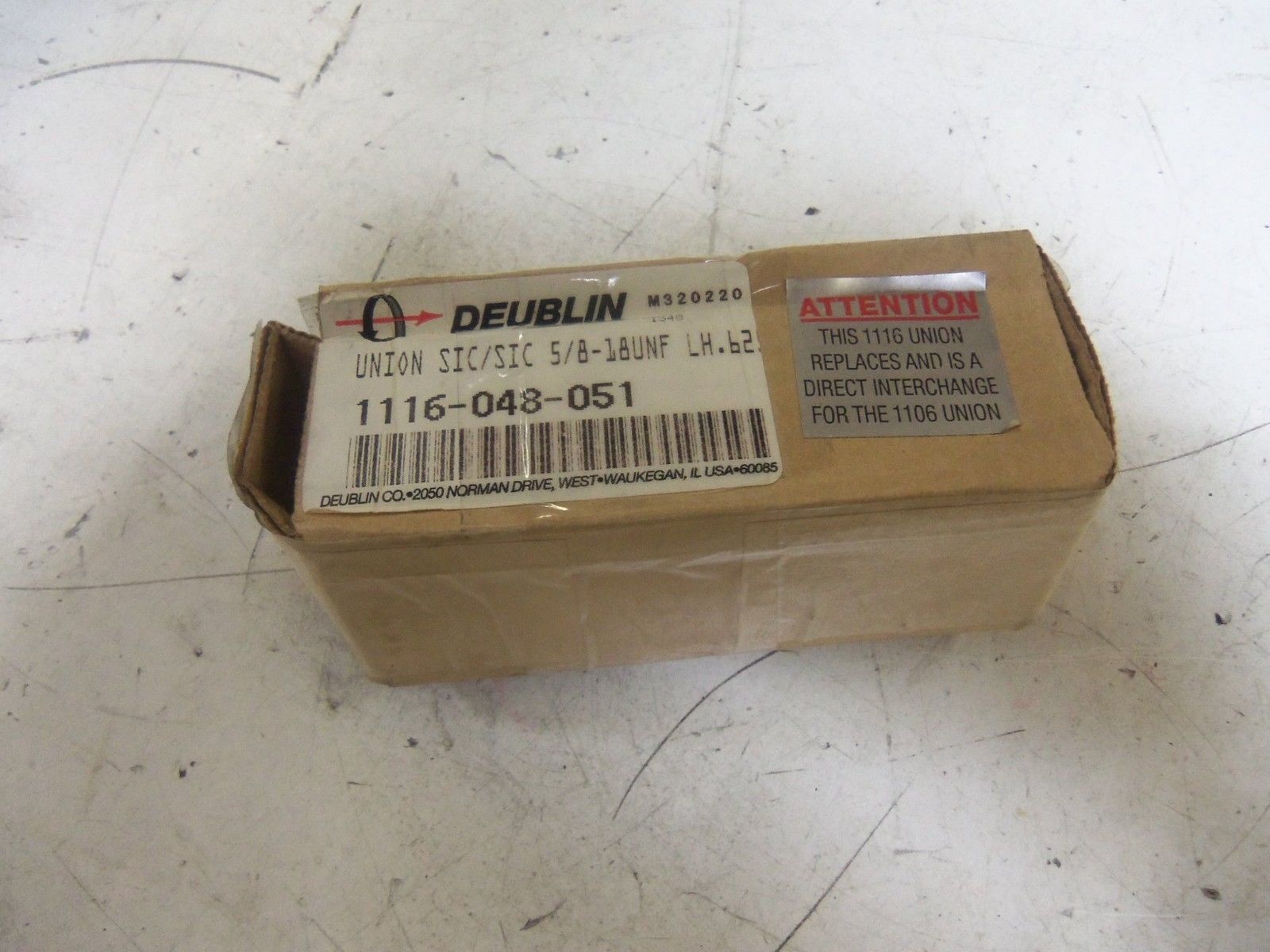 DEUBLIN 1116-048-051 ROTATING UNION 5/8" *NEW IN BOX*