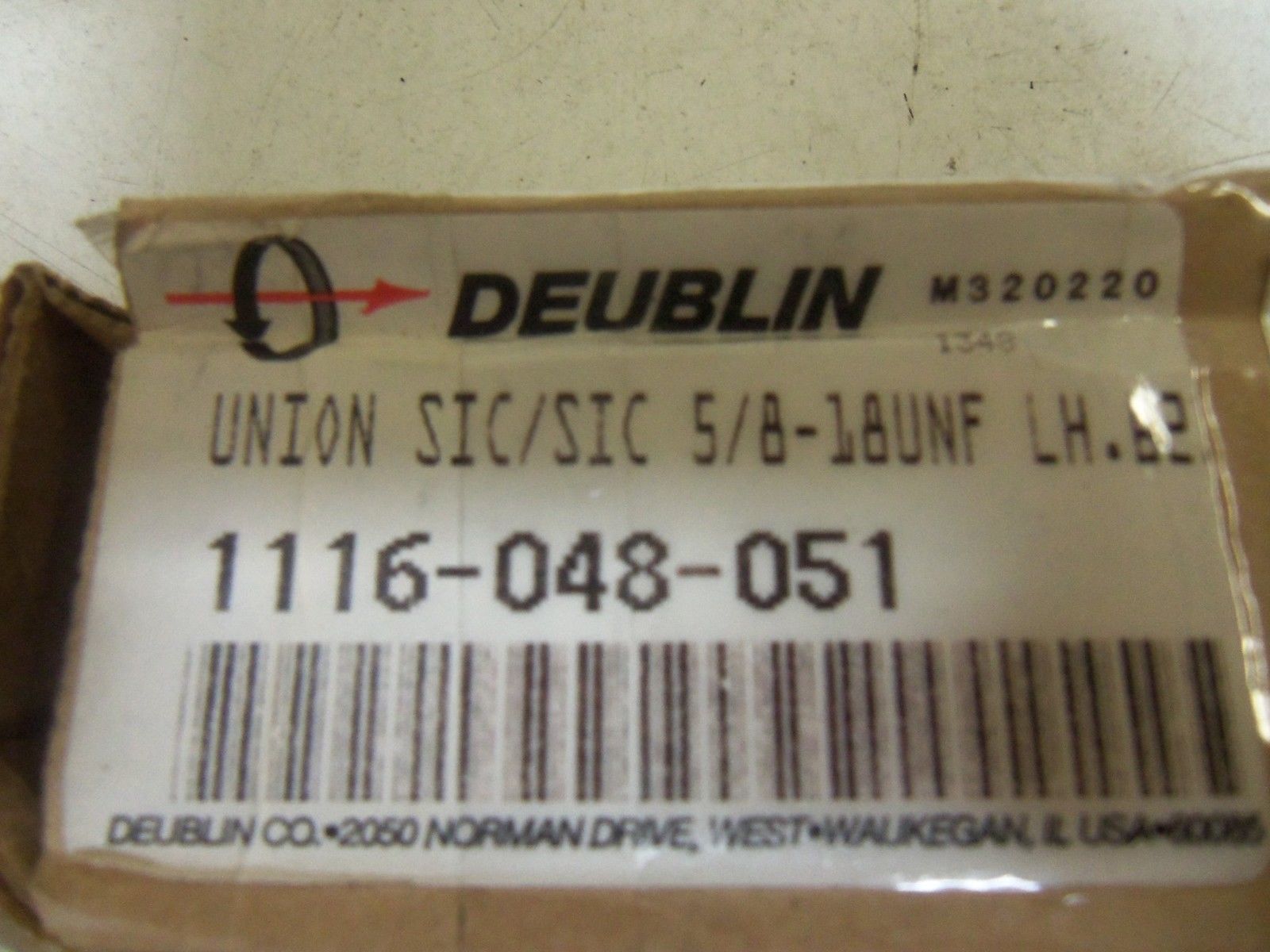 DEUBLIN 1116-048-051 ROTATING UNION 5/8" *NEW IN BOX*