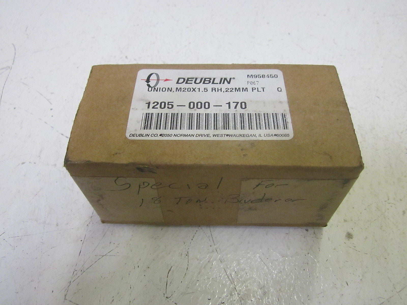 DEUBLIN UNION 1205-00-170 ROTARY UNION *NEW IN BOX*
