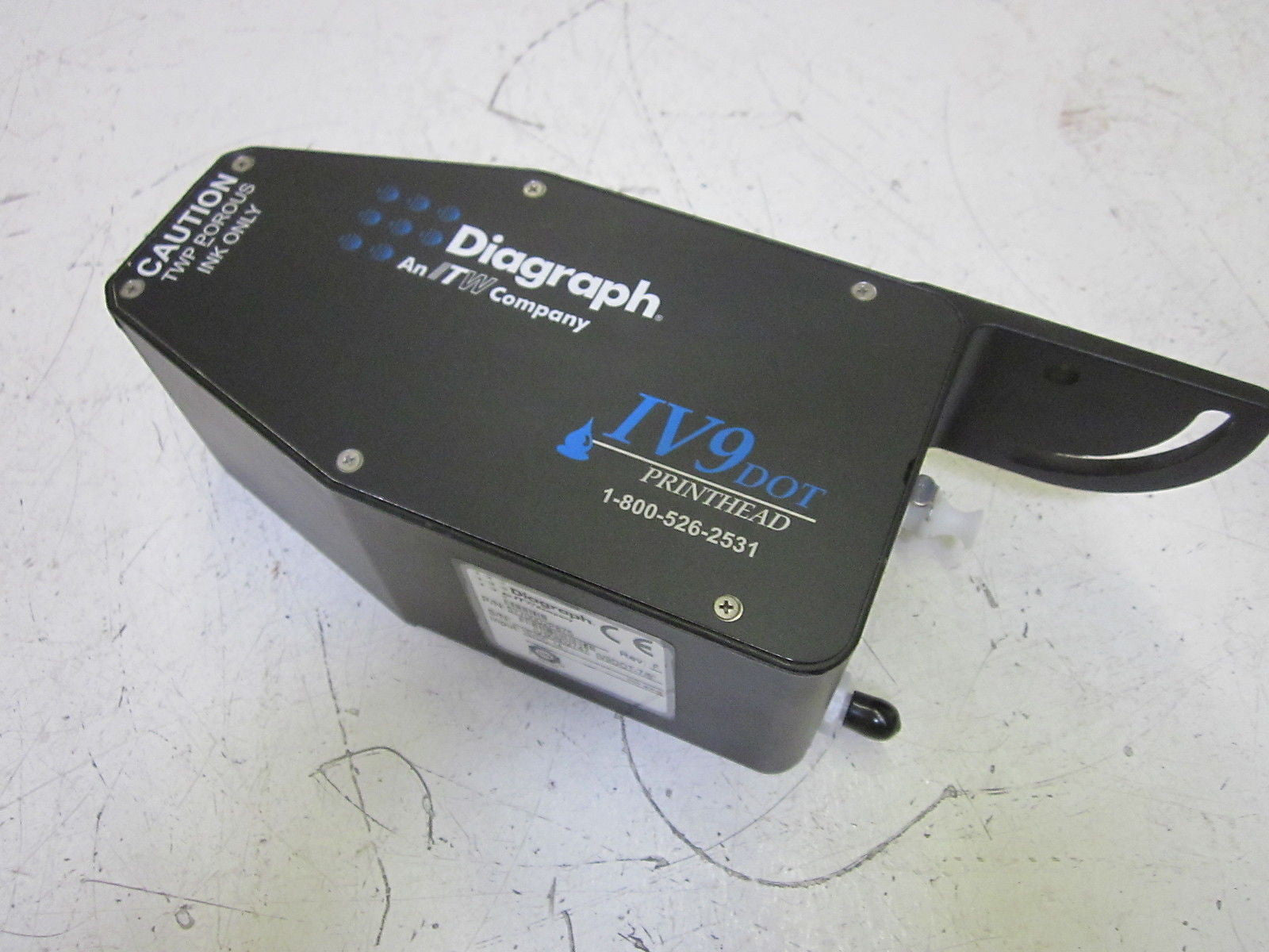 DIAGRAPH IV9DOT-7/8" INK JET PRINT HEAD 5770002P875 REV.F 15V*NEW NO BOX*