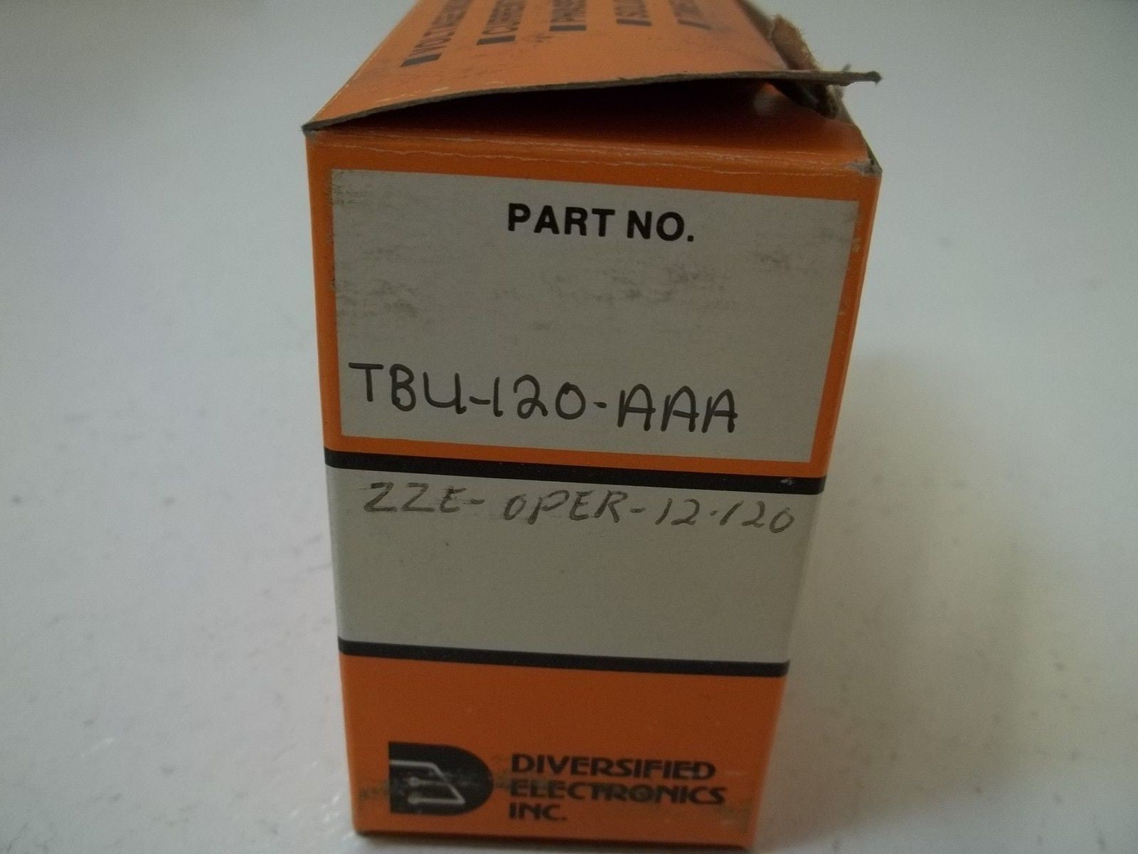 DIVERSIFIELD ELECTRONICS INC. TBU-120-AAA *NEW IN BOX*