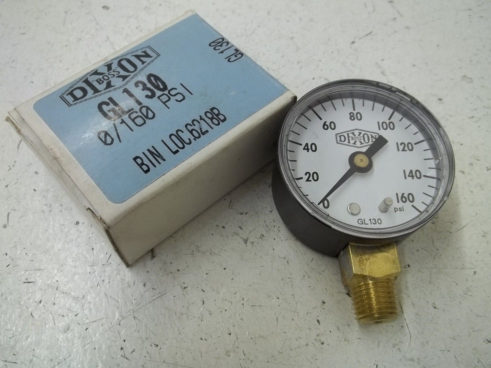 DIXON GL130 GAUGE 0-160PSI *NEW IN BOX*