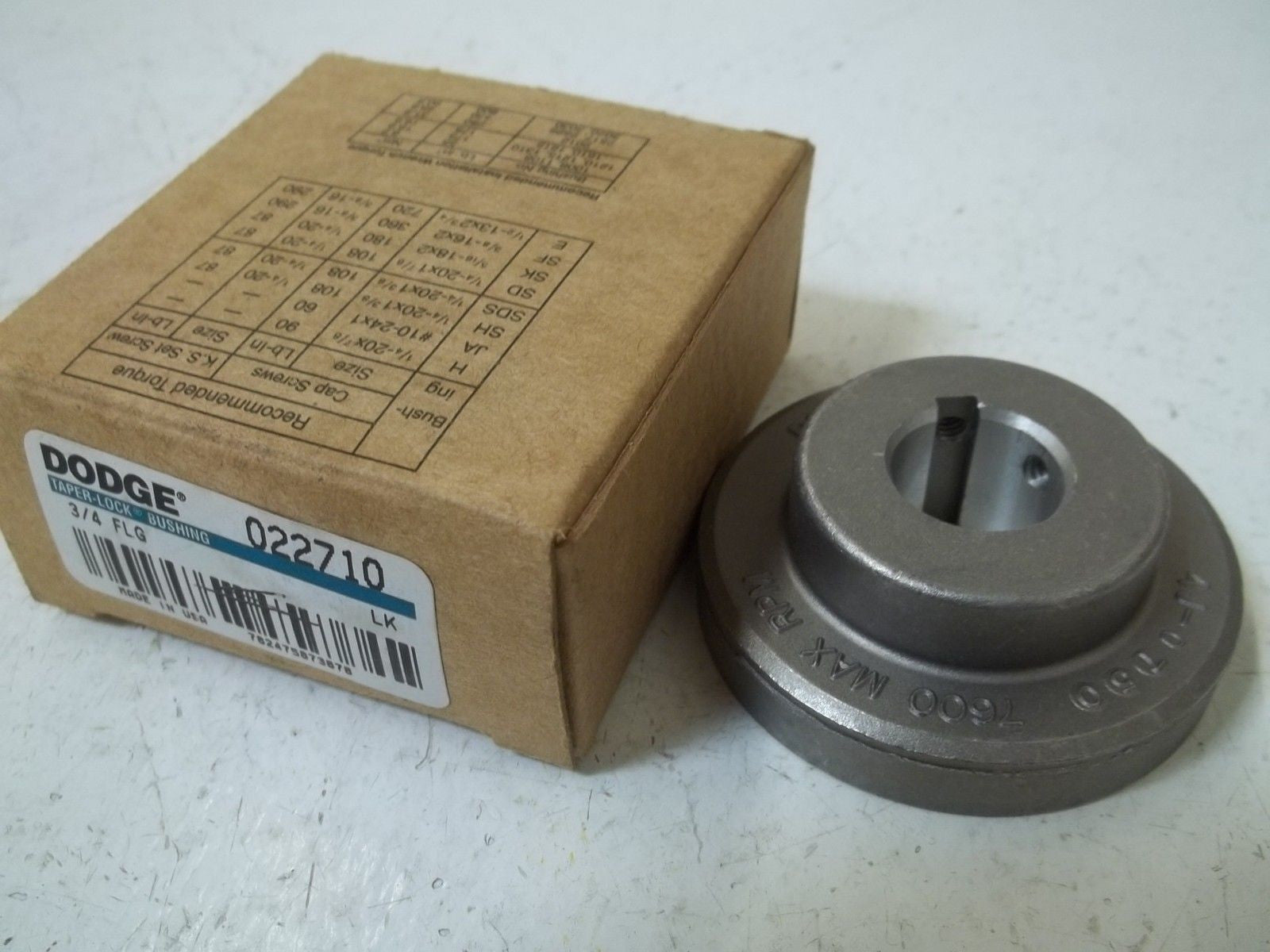DODGE 022710 3/4FLG *NEW IN BOX*