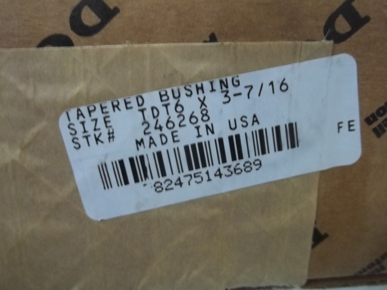 DODGE 246268 TAPERED BUSHING *NEW IN BOX*