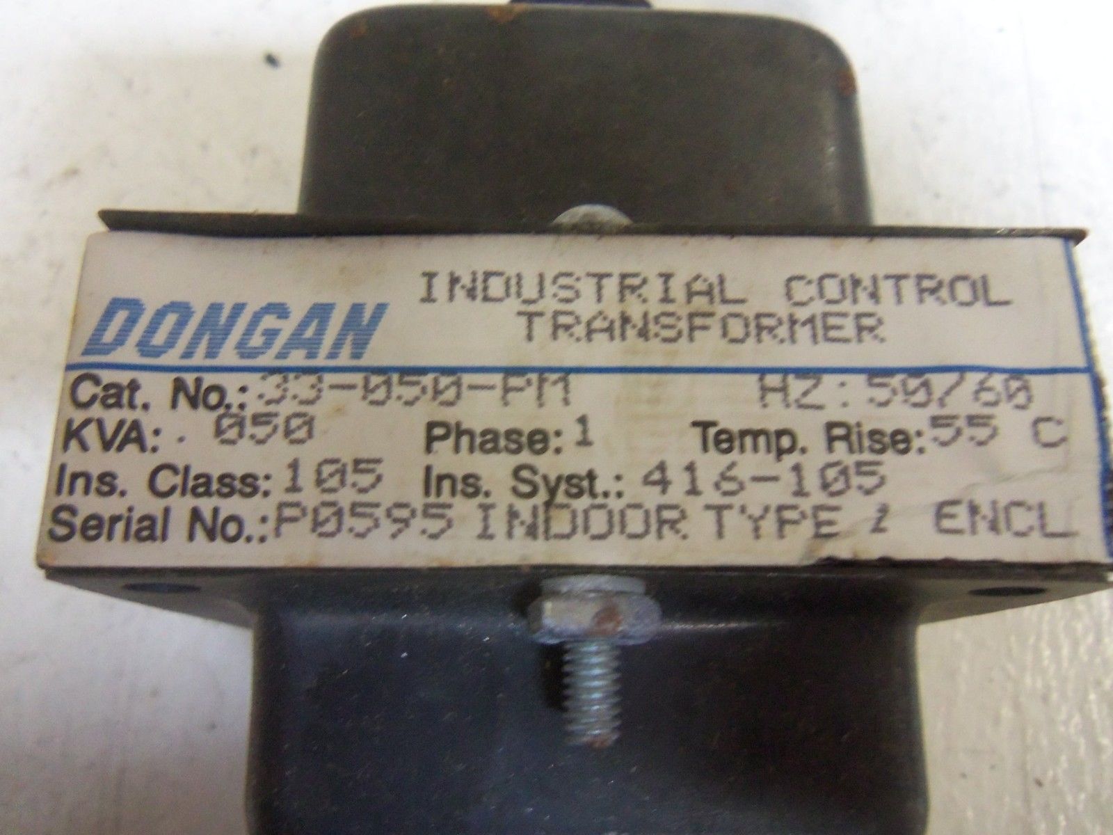 DONGAN 33-050-PM TRANSFORMER *USED*