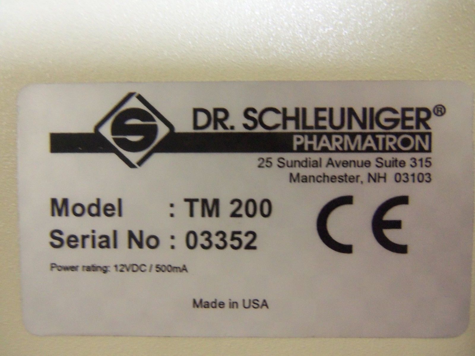 DR. SCHLEUNIGER TM-200 PHARMATRON *NEW IN BOX*
