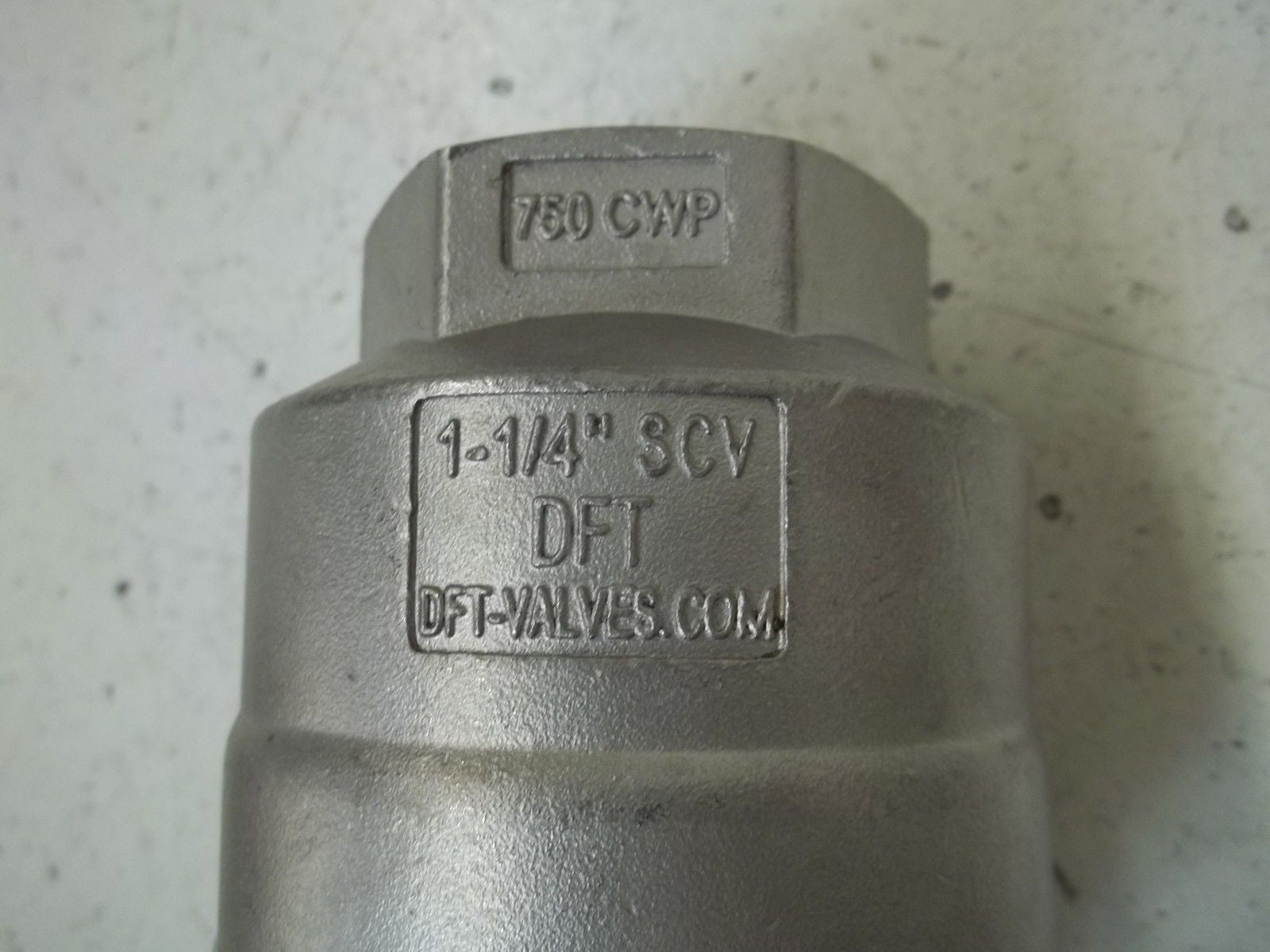 DTF INC. 8371 1-1/4" 780 CWP CHECK VALVE *NEW IN BOX*