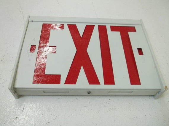DUAL-LITE DR-EL EXIT SIGN WHITE *NEW IN BOX*