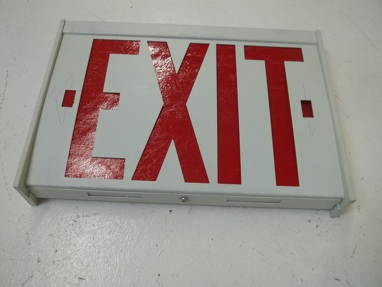 DUAL-LITE SR-EL EXIT SIGN WHITE *NEW IN BOX*