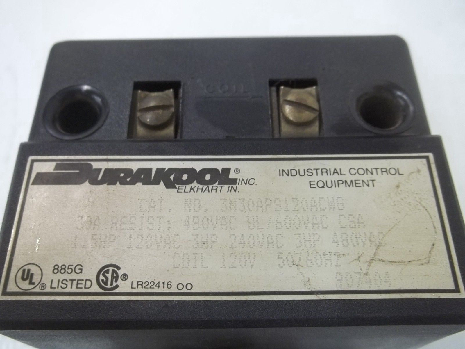 DURAKOOL 3N3APS120ACWG *USED*