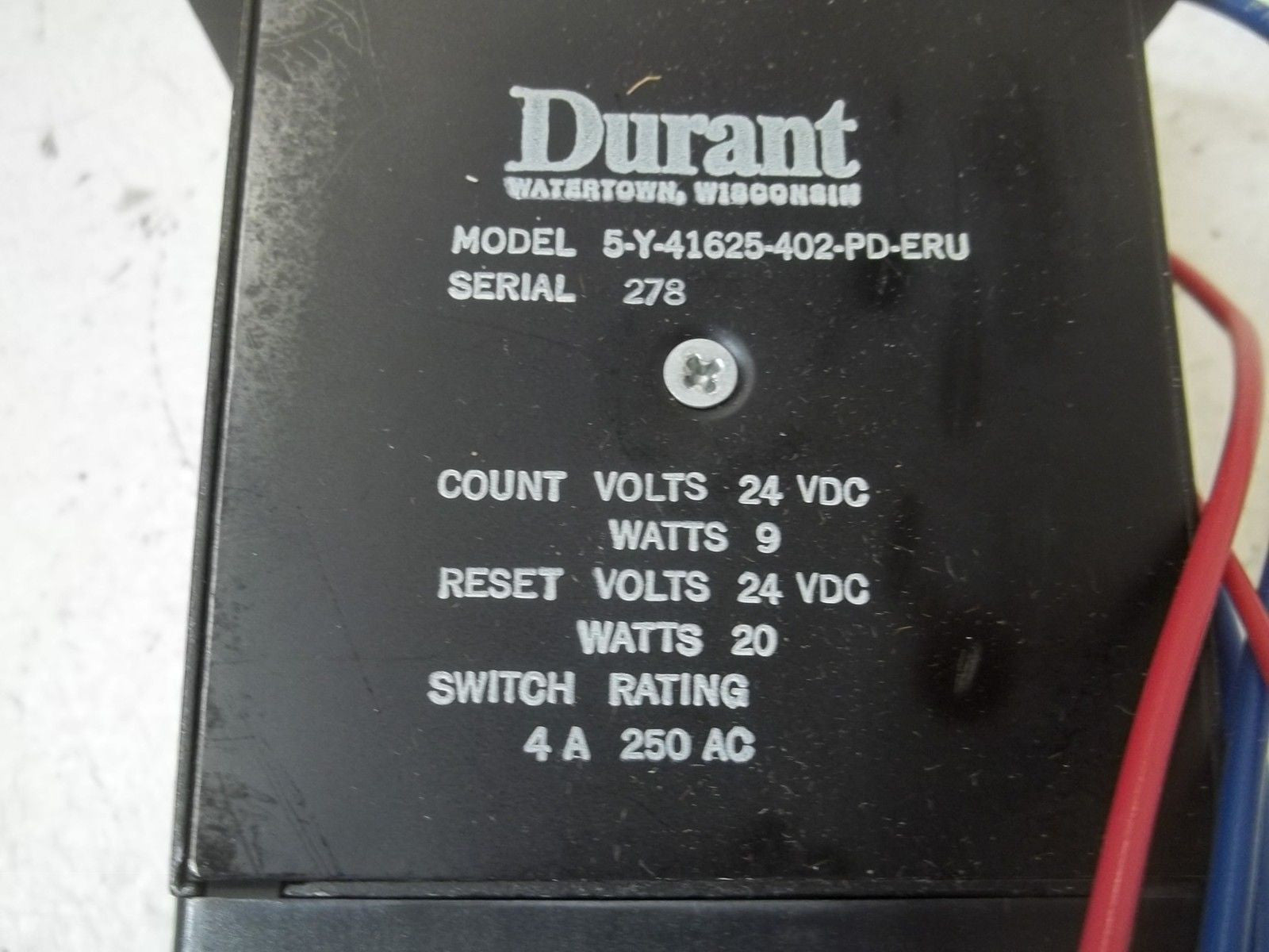 DURANT 5-Y-41625-402-PD-ERU PREDETERMINED COUNTER *NEW IN BOX*