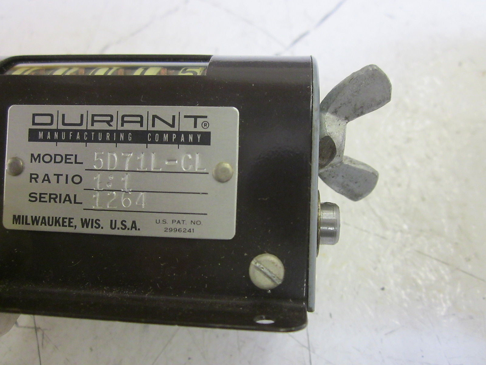 DURANT 5D71L-CL COUNTER 5-DIGIT *USED*