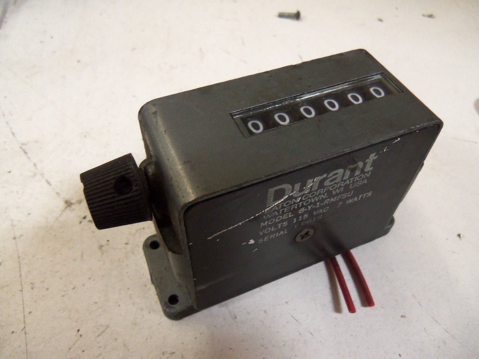 DURANT 6-Y-1-RMFSU COUNTER PANEL MOUNT *USED*