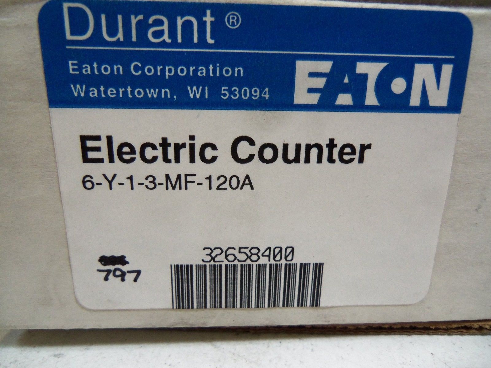 DURANT ELECTRIC COUNTER 6-Y-1-3-MF-120-A *NEW IN BOX*