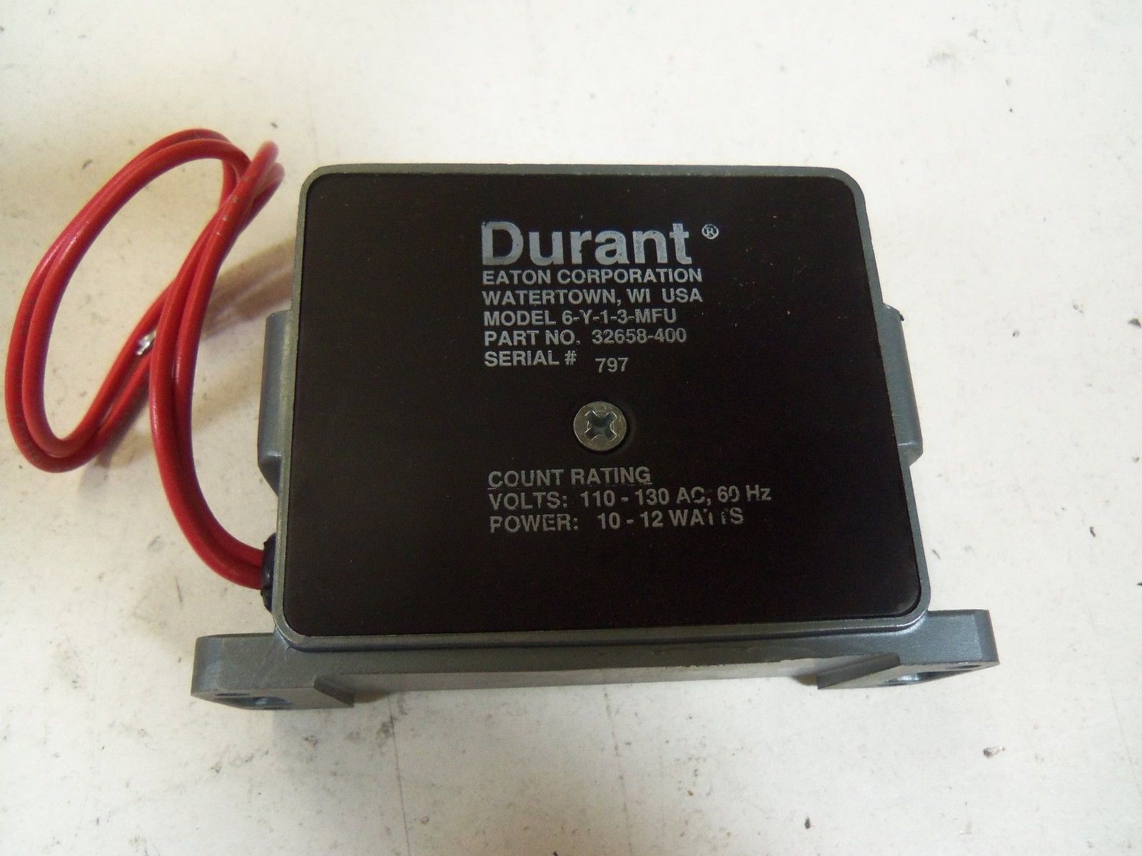 DURANT ELECTRIC COUNTER 6-Y-1-3-MF-120-A *NEW IN BOX*