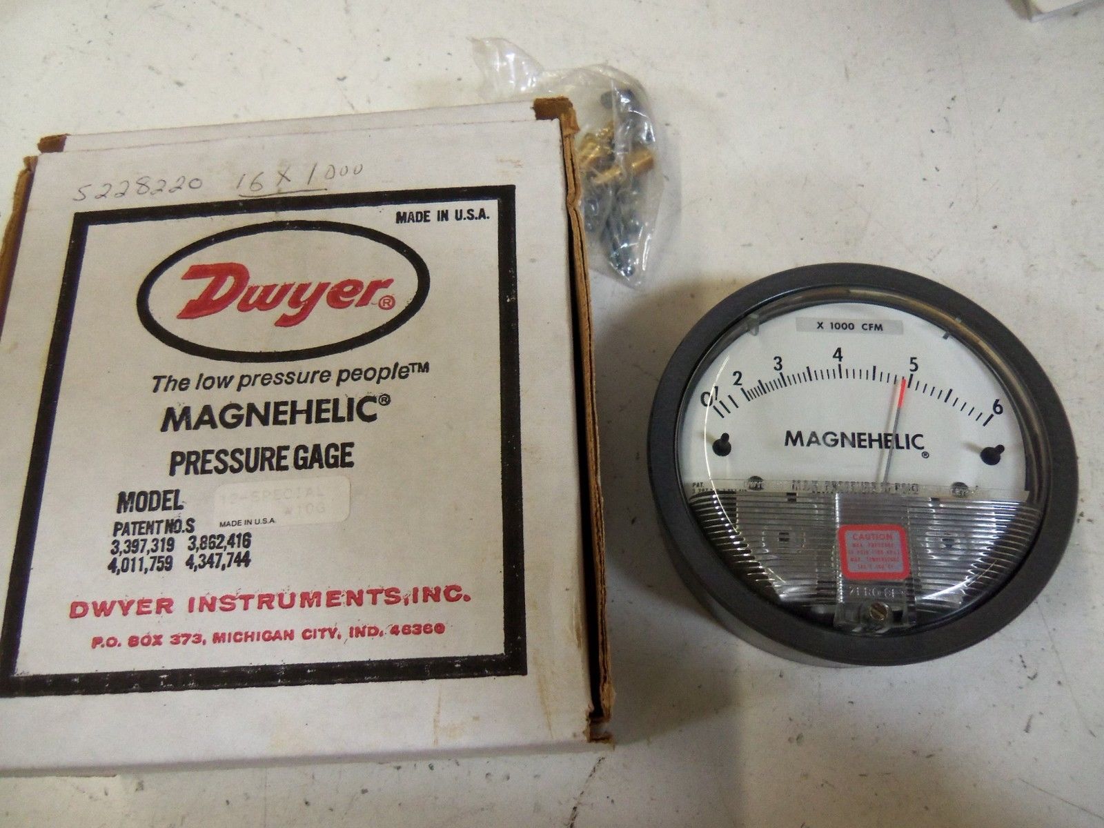 DWYER 12-SPECIAL  W10G *NEW IN BOX*