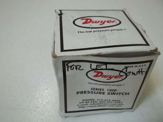 DWYER 1820-2 PRESSURE GAUGE (AS PICTURED) *NEW IN BOX*