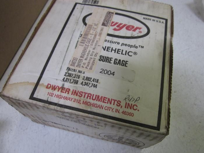 DWYER 2004 PRESSURE GAGE 0-2" WC *NEW IN BOX*