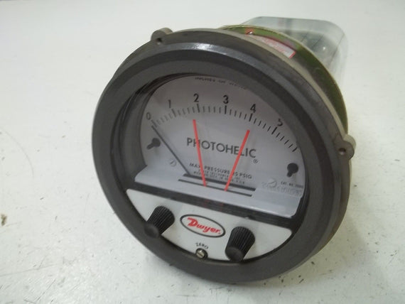 DWYER 3006C PRESSURE SWITCH/GAGE 0-6 *NEW IN BOX*