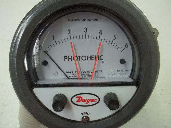 DWYER 3006C PRESSURE SWITCH/GAGE 0-6 *NEW IN BOX*