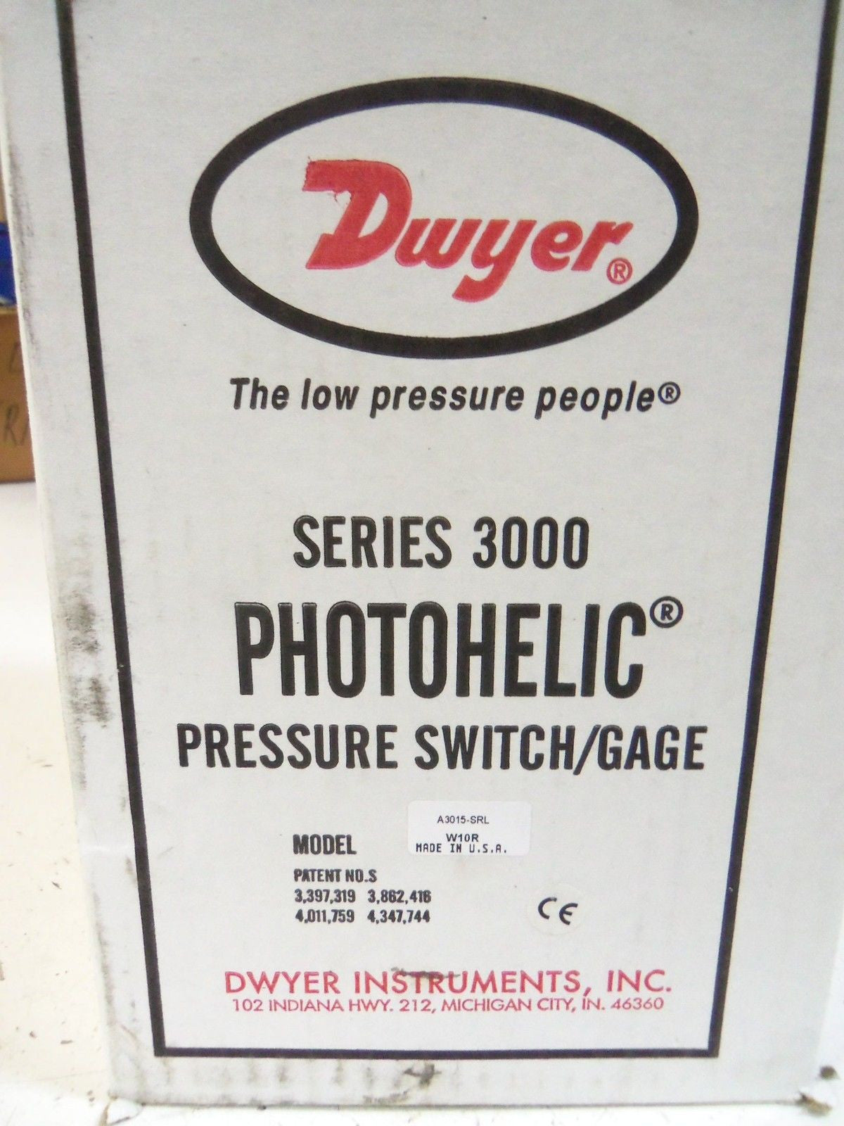 DWYER A3015-SRL *NEW IN BOX*