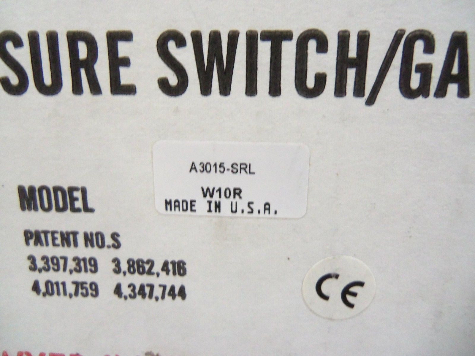DWYER A3015-SRL *NEW IN BOX*