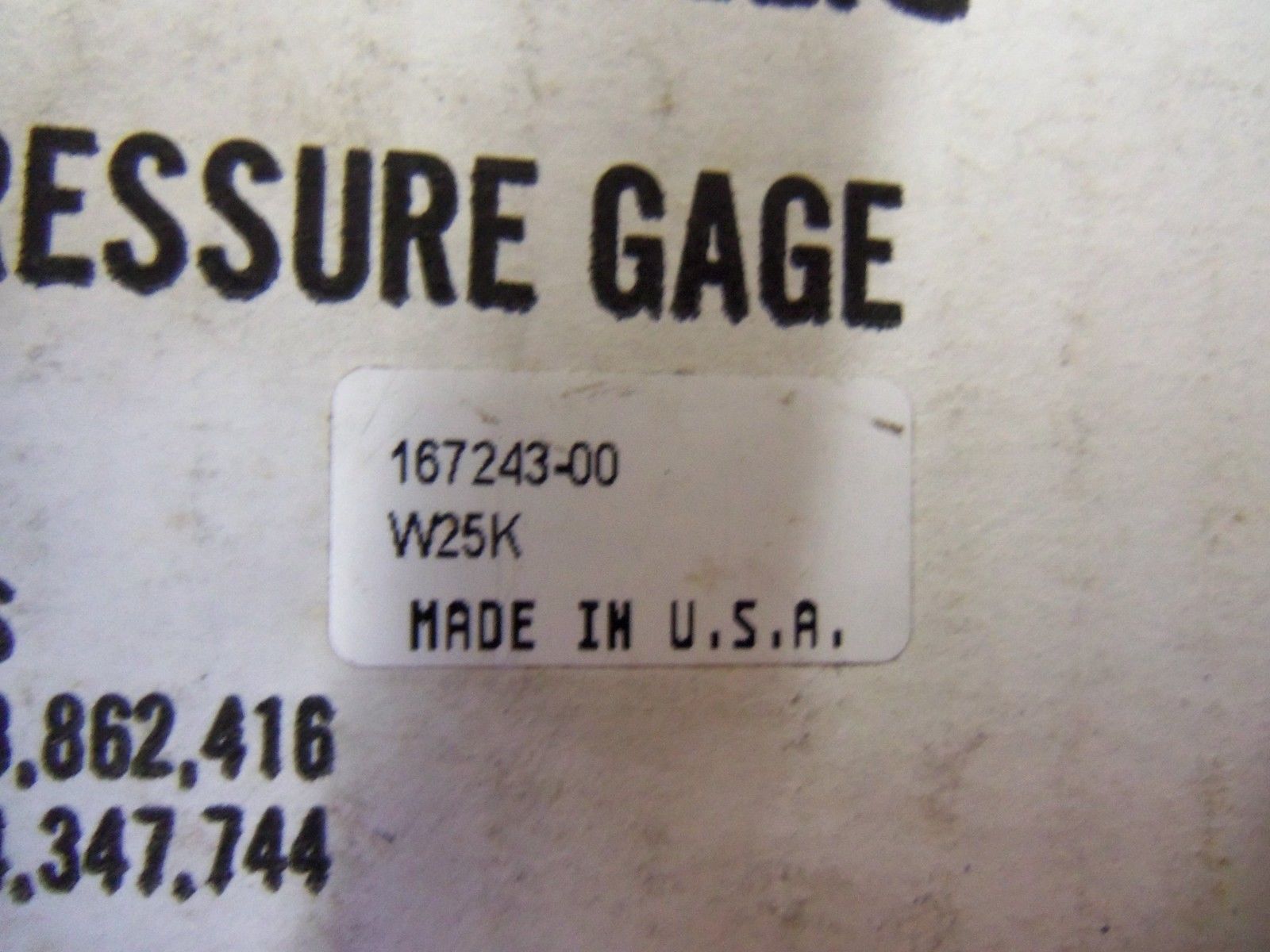 DWYER PRESSURE GAGE 167243-00 *NEW IN BOX*