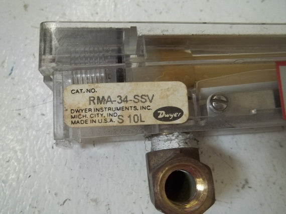 DWYER RMA-34-SSV FLOWMETER *USED*