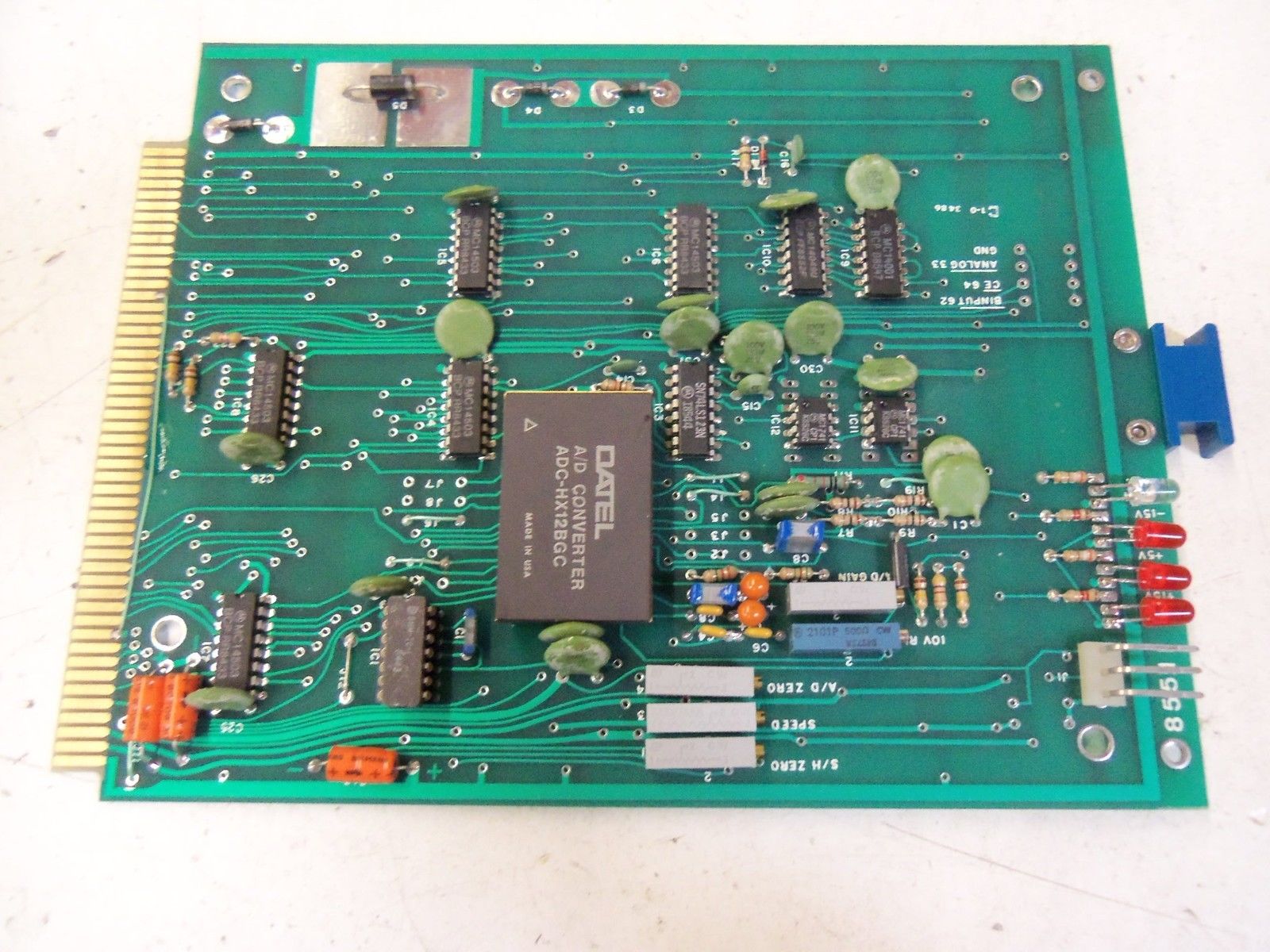DYNAGE 02D299B DIGITAL TO ANALOG PCB ASSEMBLY 8551 *NEW NO BOX*