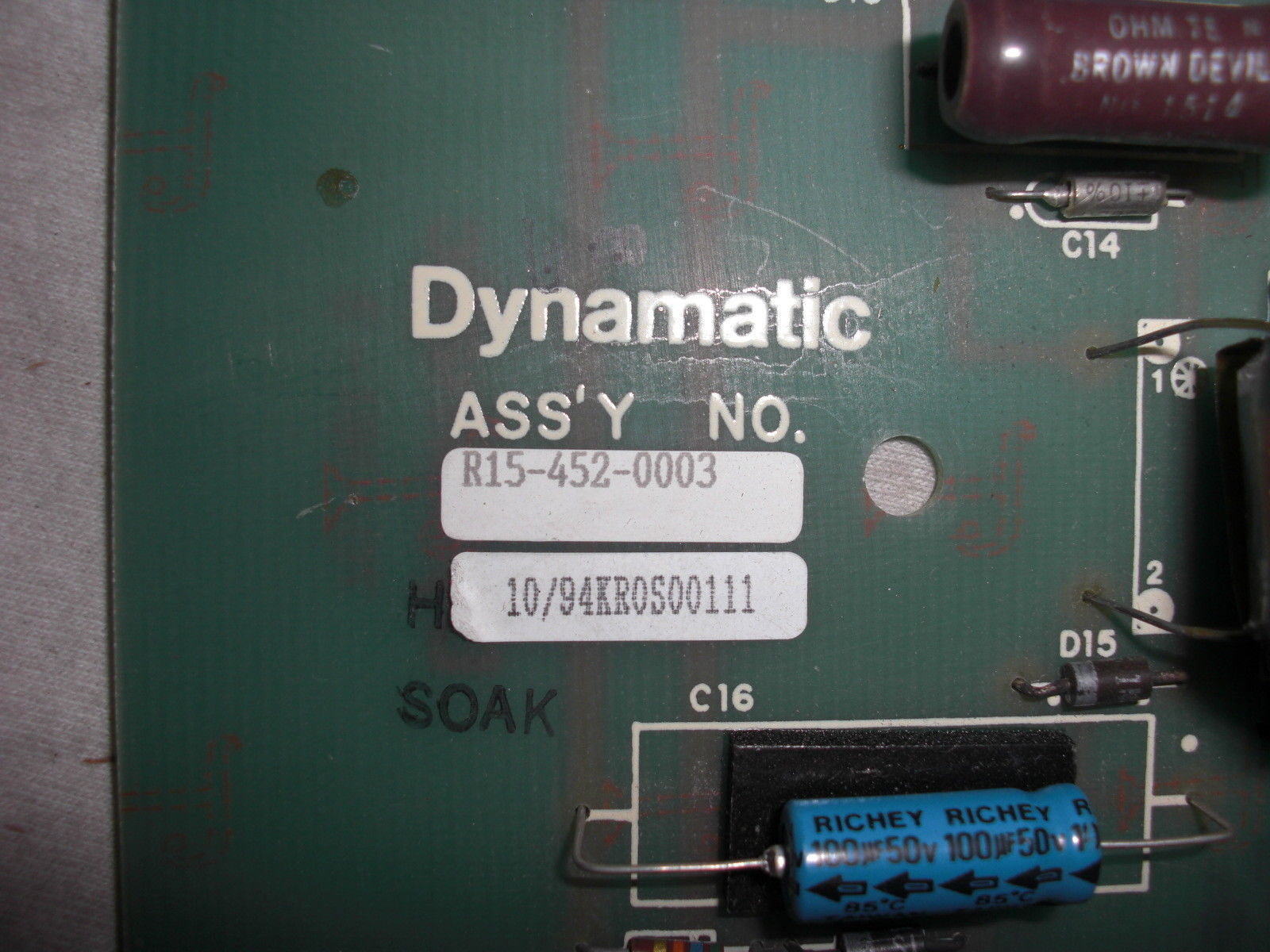 DYNAMATIC 15-452-0003 *USED*