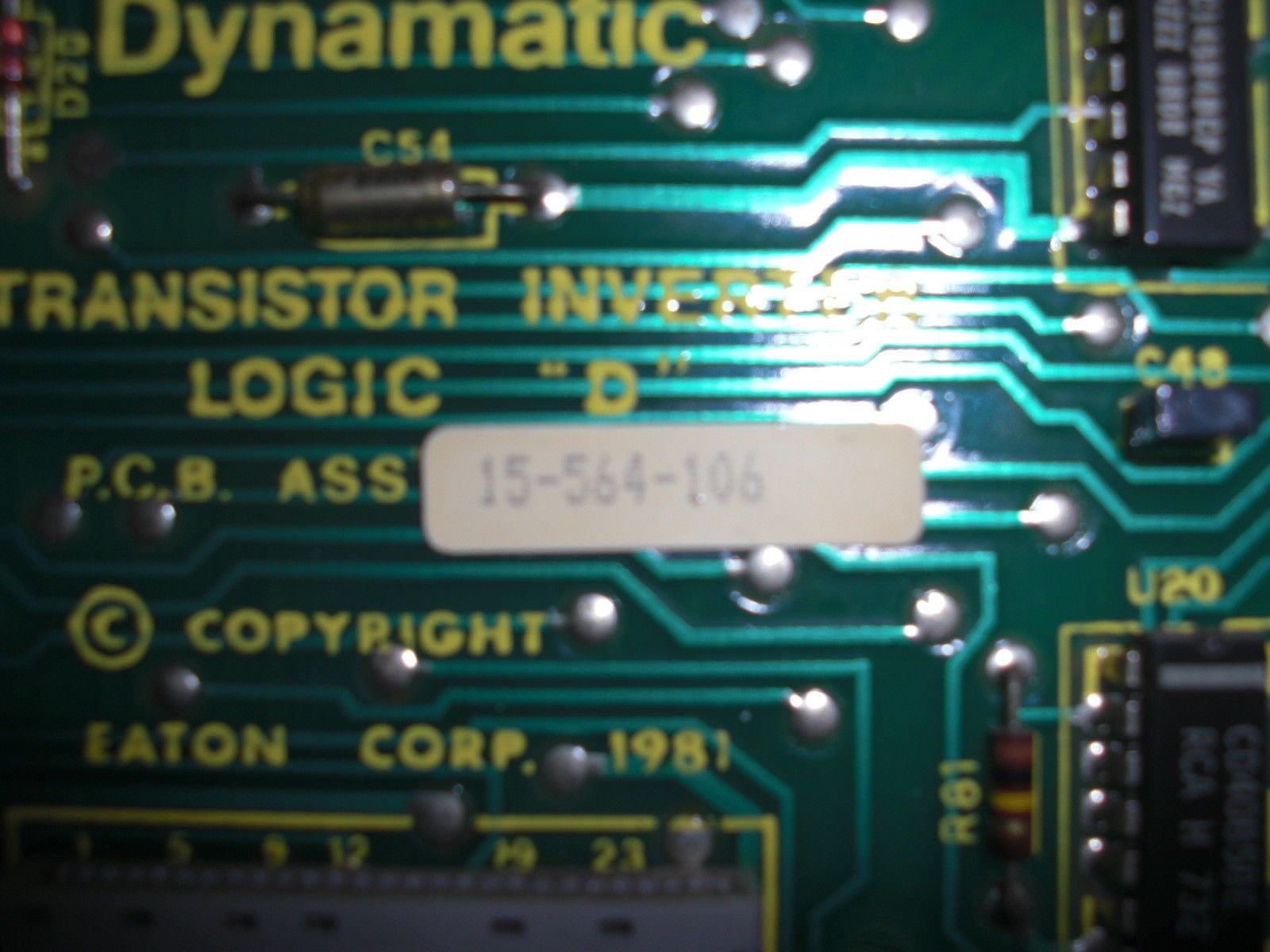 DYNAMATIC 15-564-106 *USED*