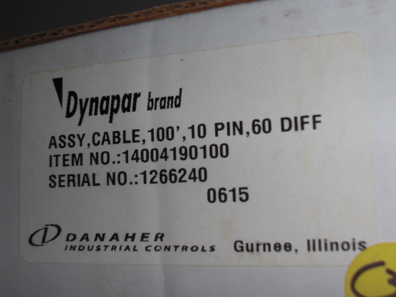 DYNAPAR 14004190100 ASSY CABLE *NEW IN BOX*