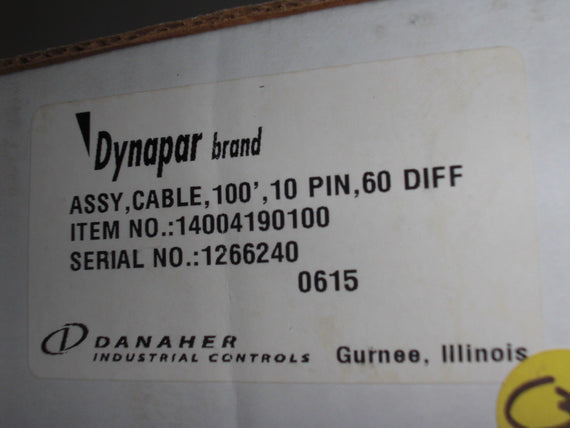 DYNAPAR 14004190100 ASSY CABLE *NEW IN BOX*