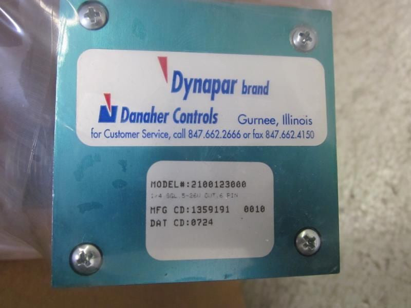 DYNAPAR 2100123000 1/4 SGL, 24V OUTPUT 6 PIN *NEW IN BOX*