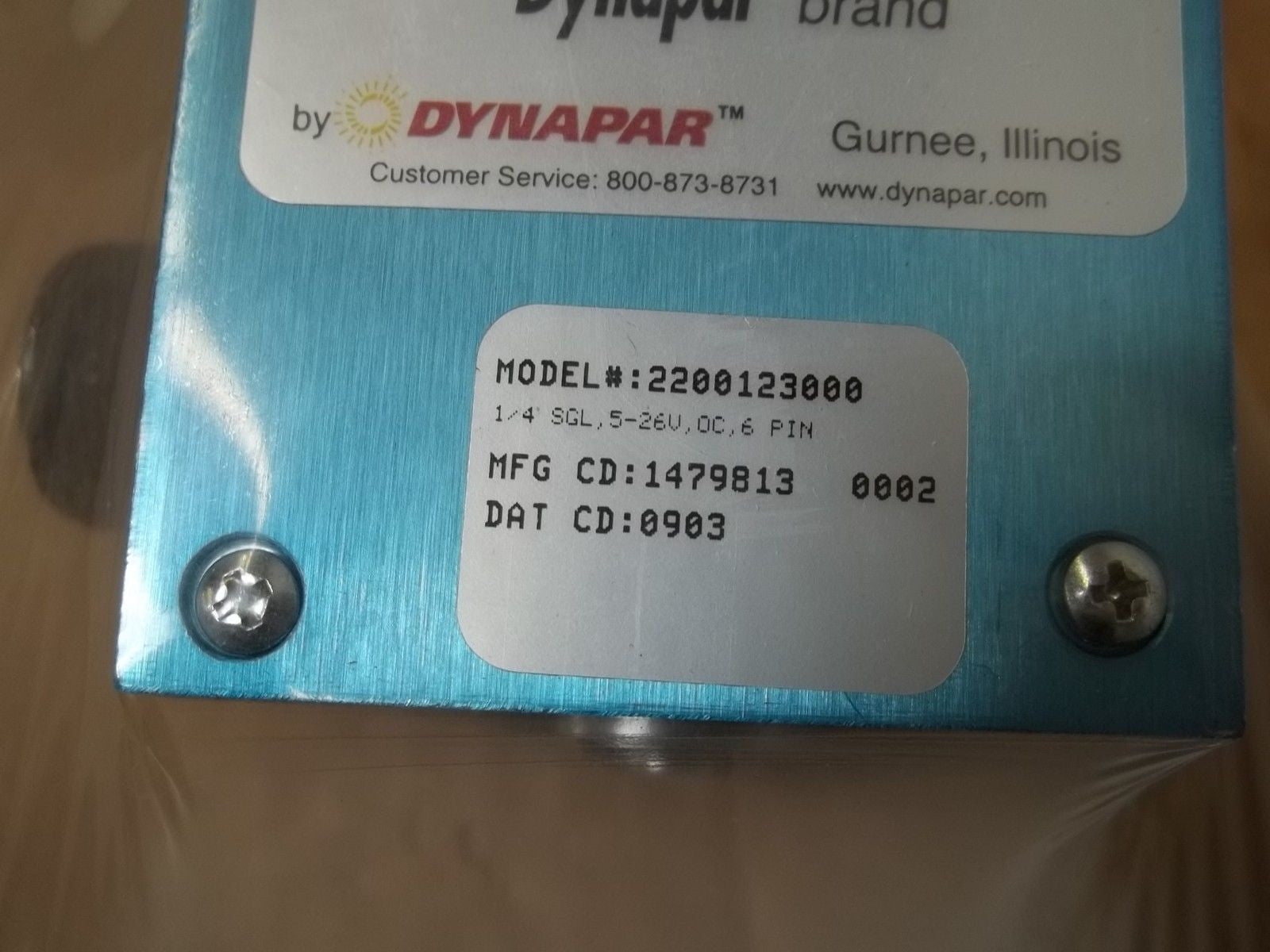 DYNAPAR 2200123000 1/4SGL,5-26V,OC,6PIN *NEW IN BOX*