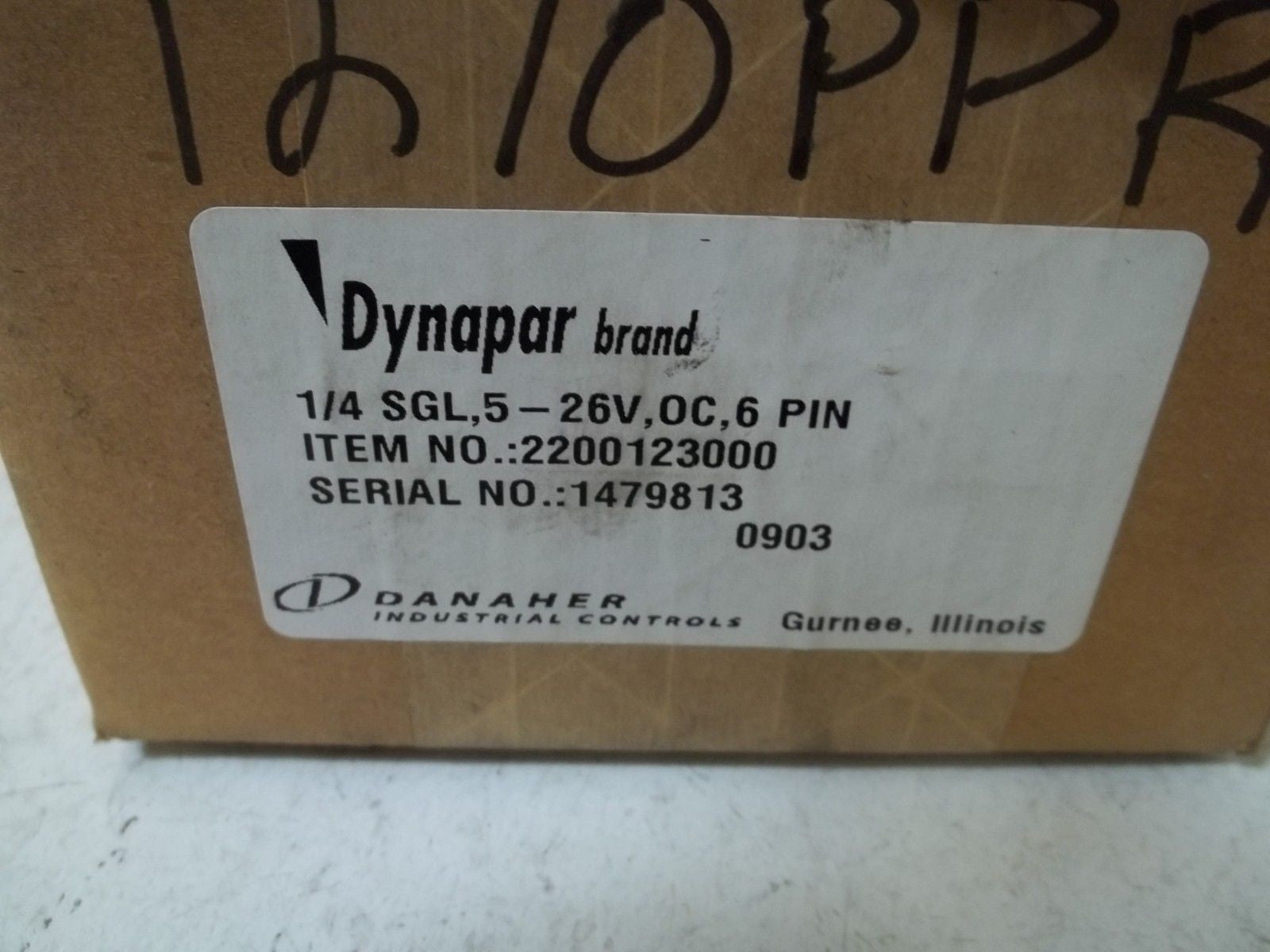 DYNAPAR 2200123000 1/4SGL,5-26V,OC,6PIN *NEW IN BOX*