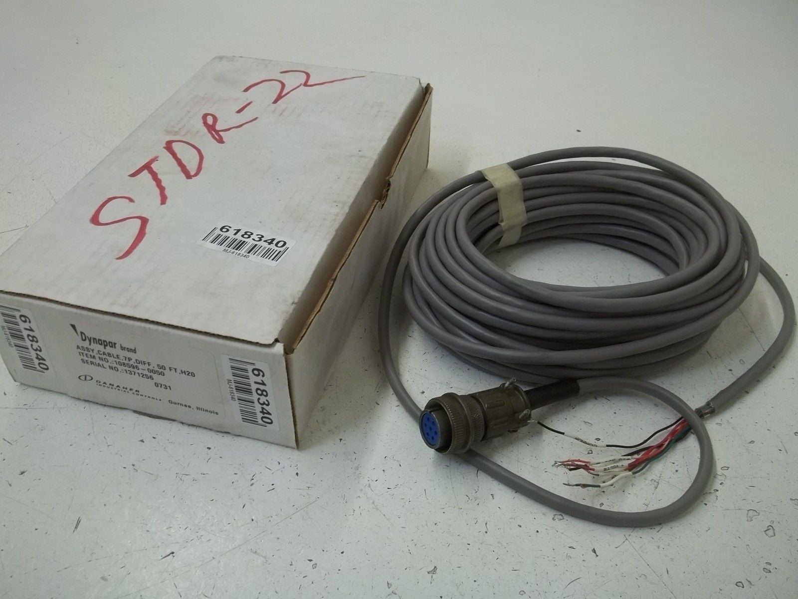 DYNAPAR CONTROLS 108596-0050 ASSY, CABLE 50FT. *NEW IN BOX*