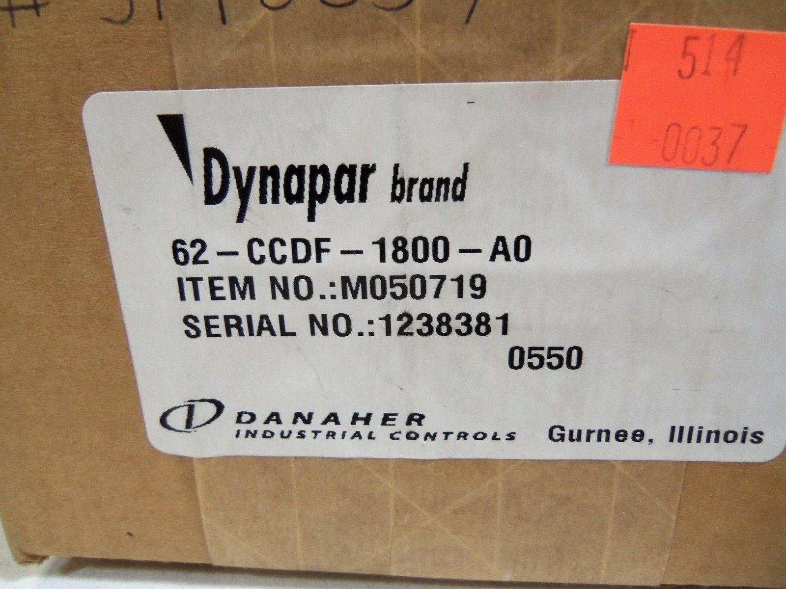 DYNAPAR M050719 62-CCDF-1800-A0 ENCODER *NEW IN BOX*