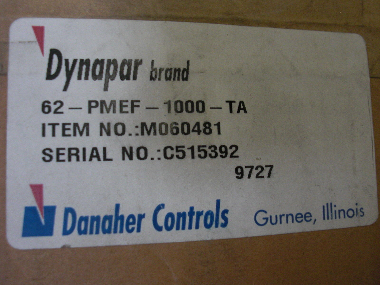 DYNAPAR M060481 *NEW IN BOX*