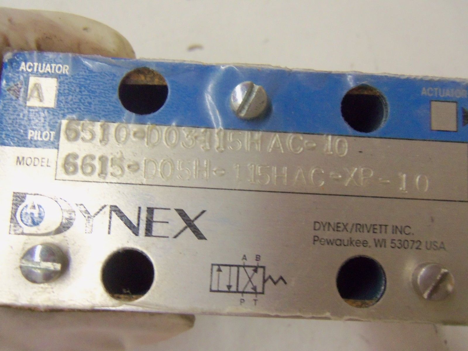 DYNEX 6615-D05H-115HAC-XP-10 DIRECTIONAL CONTROL VALVE *NEW NO BOX*