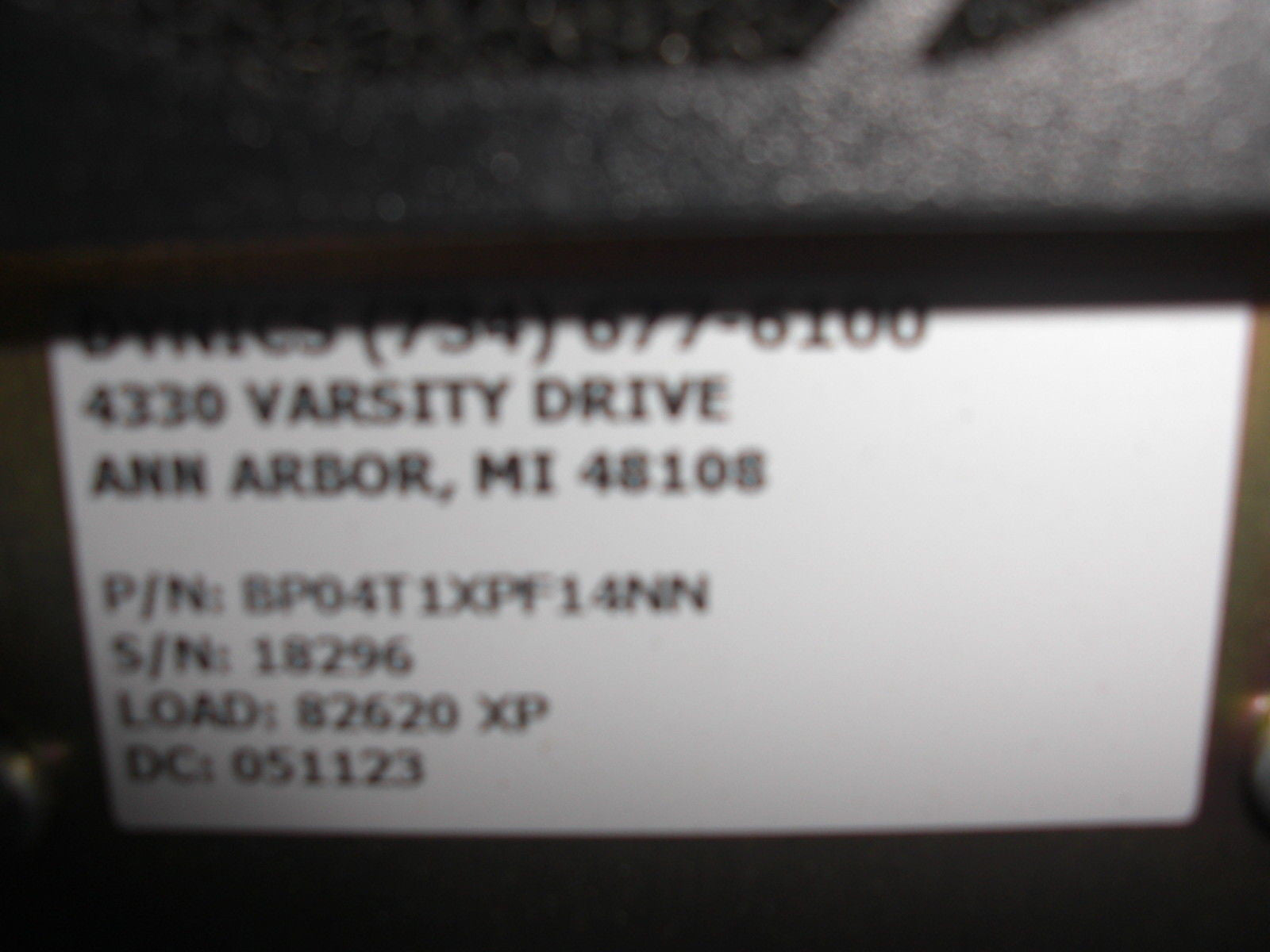 DYNICS BP04T1XPF14NN *USED*