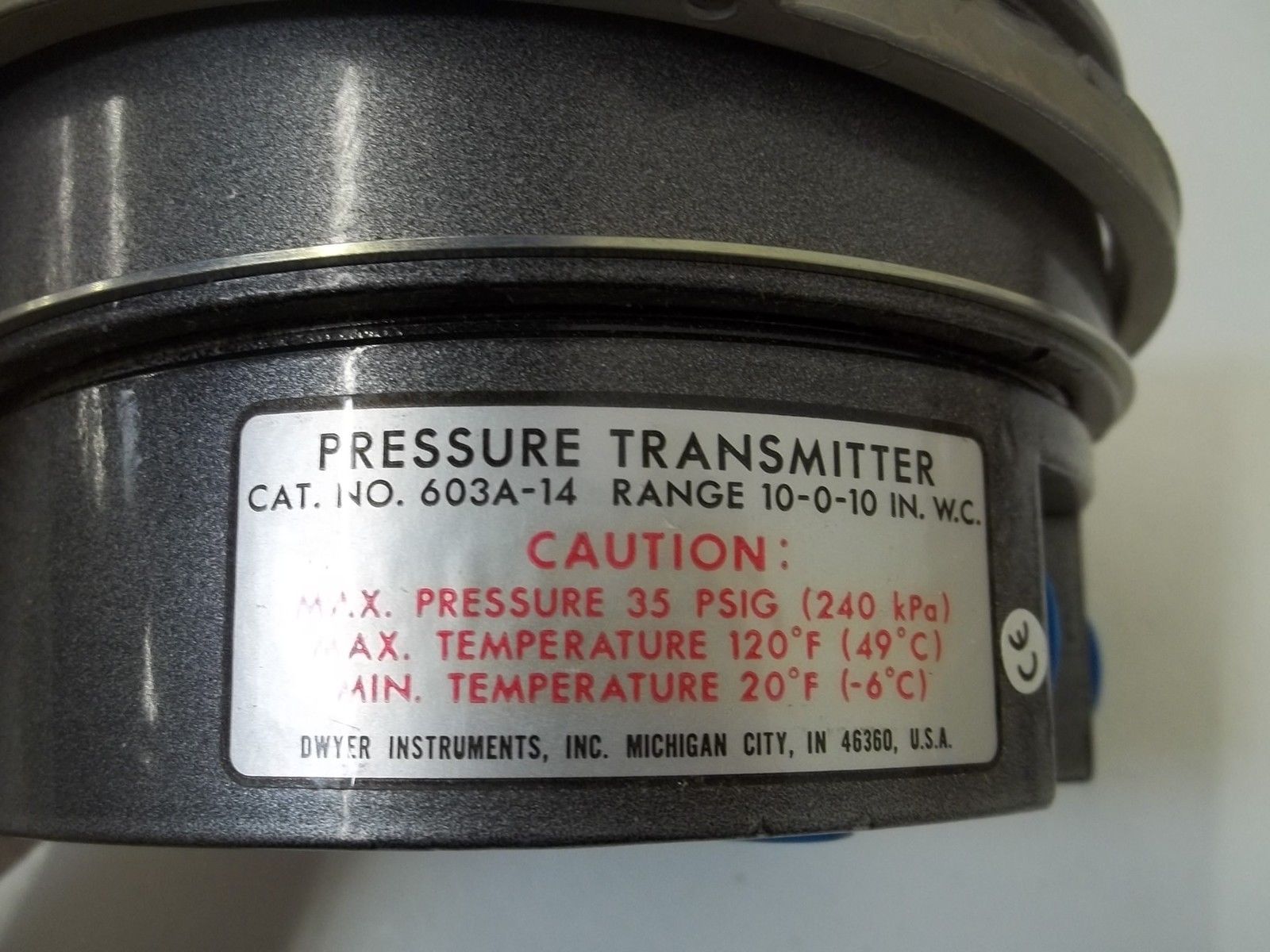 DWYER 603A-14 PRESSURE TRANSMITTER *NEW IN BOX*