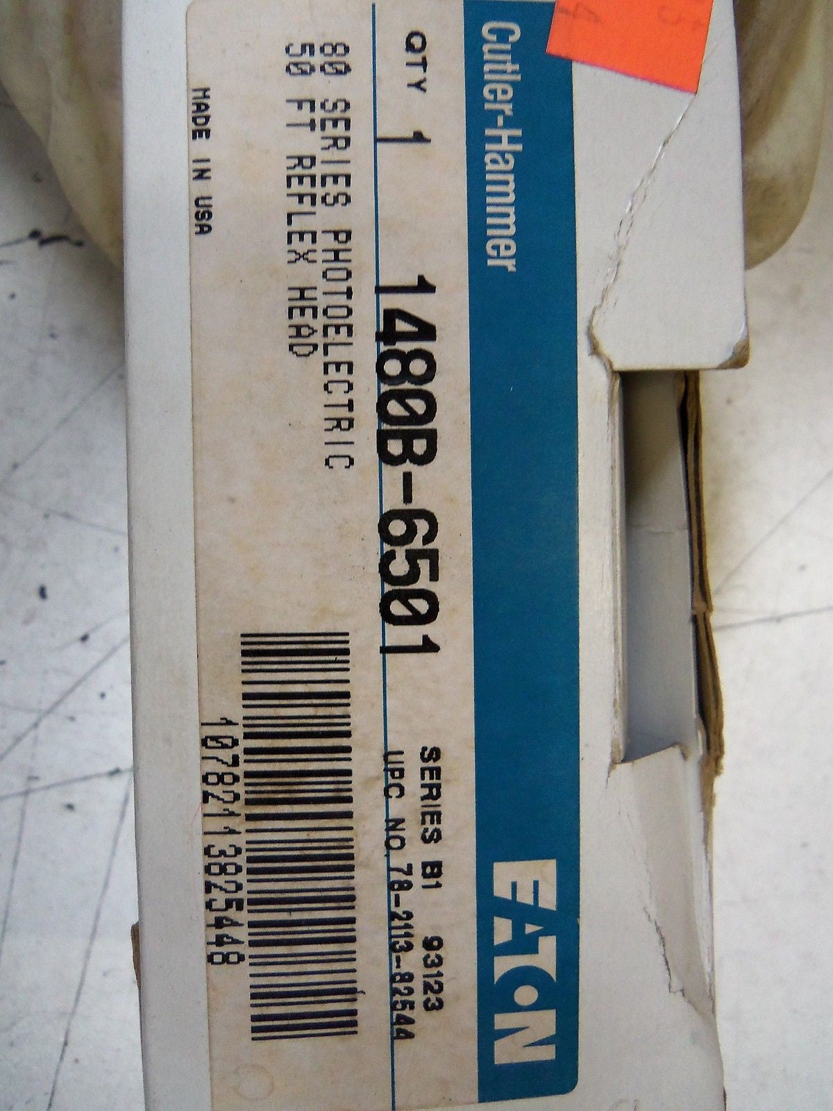 CUTLER HAMMER EATON 1480B-6501 50FT PHOTOELECTRIC REFLEX HEAD *NEW IN BOX*