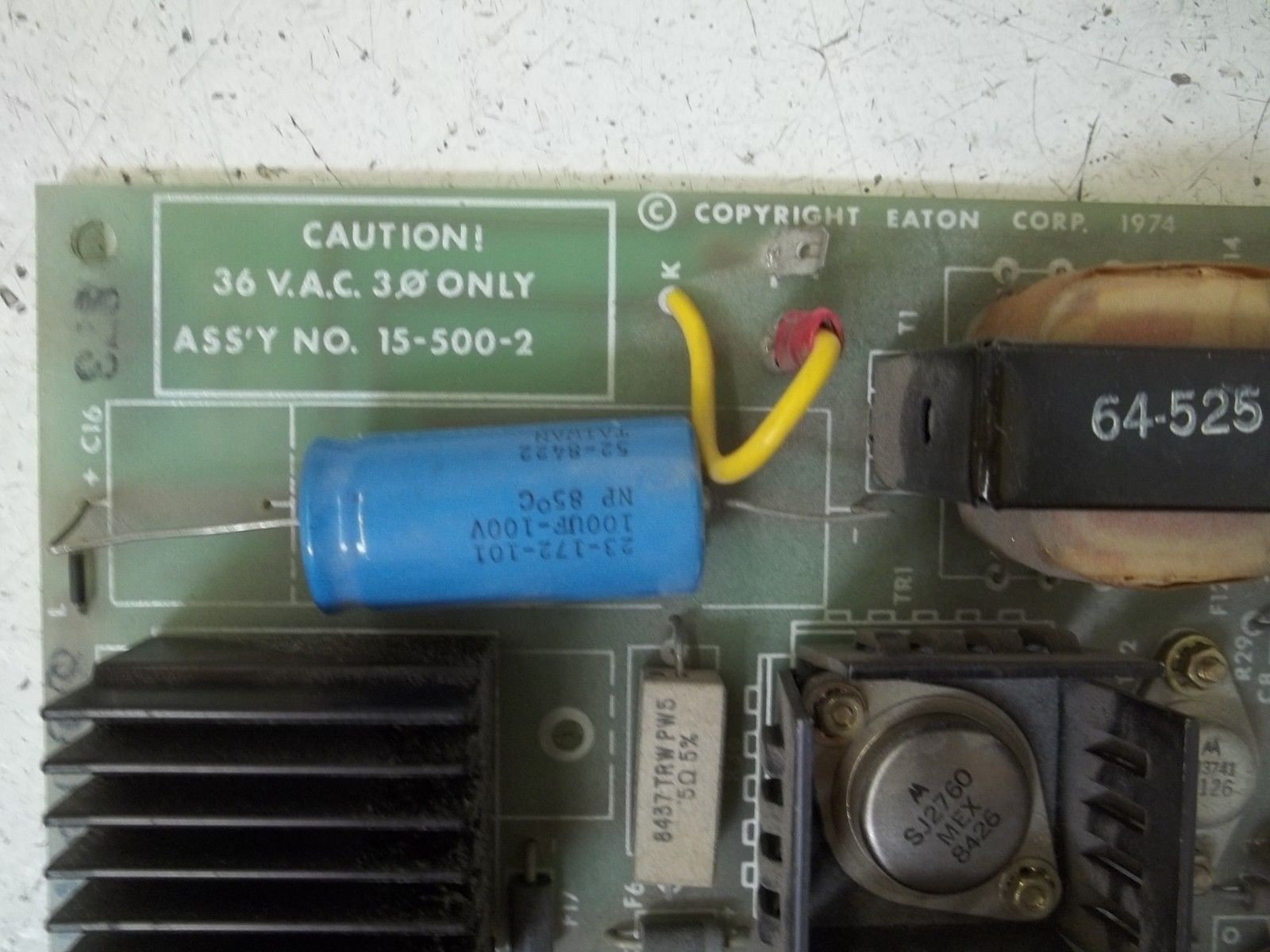 EATON 15-500-2 CIRCUIT BOARD ASSEMBLY *USED*